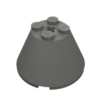 3943b - Cone 4 x 4 x 2 with Axle Hole