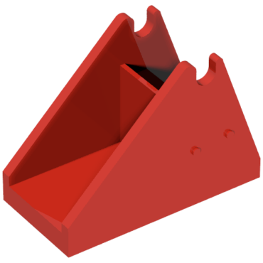 3999 - Ladder Holder 2 x 4 x 2 1/3 for Ladder 16 x 4 with Semi-Circular Pivot