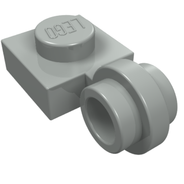 4081a - Plate, Modified 1 x 1 with Light Attachment - Thin Ring