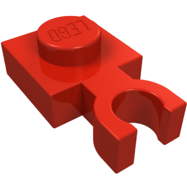 4085b - Plate, Modified 1 x 1 with U Clip Thin (Vertical Grip)