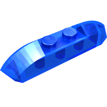 40996 - Slope, Curved 4 x 1 Double with 2 Recessed Studs