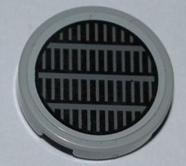 4150pb121 - Tile, Round 2 x 2 with SW Millennium Falcon Grille Pattern (Sticker) - Set 7965
