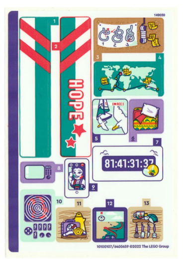41716stk01 - Sticker Sheet for Set 41716 - (10100107/6400659)