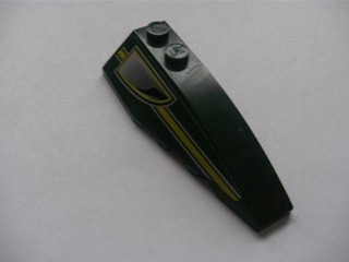 41747pb032 - Wedge 6 x 2 Right with Stripe and Air Outlet Pattern (Sticker) - Set 8138