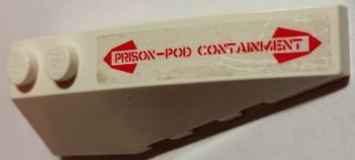 41747pb063 - Wedge 6 x 2 Right with 'PRISON-POD CONTAINMENT' Pattern (Sticker) - Set 5973
