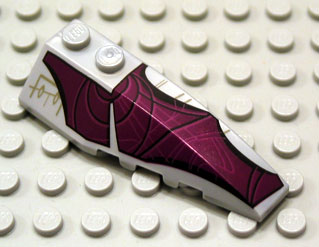 41747px1 - Wedge 6 x 2 Right with Purple Wing Pattern