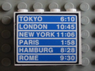 4215pb031 - Panel 1 x 4 x 3 with Schedule Pattern 1 (Sticker) - Set 6597