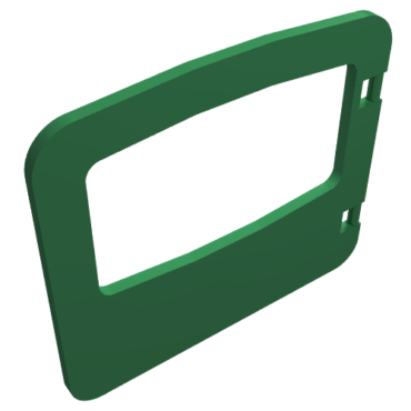 4247 - Duplo Door / Window Pane 1 x 4 x 3 with Single Pane and Interior Top Clip