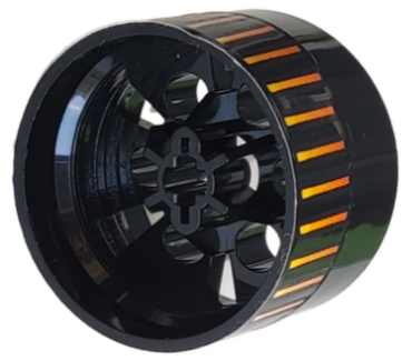 4266pb04 - Wheel 20 x 30 Technic with 28 Lines with Orange to Yellow Gradient Pattern (Sticker) - Sets 6580 / 6582