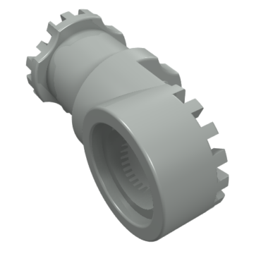 4273a - Technic, Axle and Pin Connector Toggle Joint Toothed - Without Slots