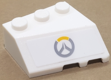 42862pb004 - Wedge 3 x 3 Sloped Left with Overwatch Logo Pattern (Sticker) - Set 75975