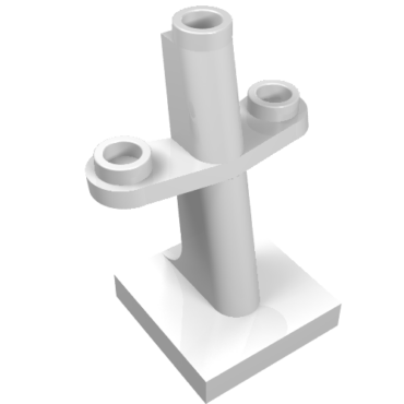 4289 - Boat, Mast 2 x 2 x 3 Inclined with Stud on Top and Two Sides