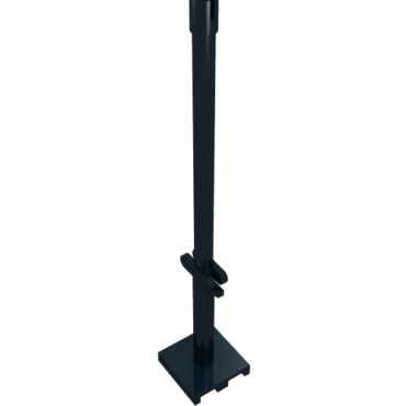4318 - Boat, Mast 2 x 2 x 9 2/3 Bar with Slot on Top and 2 Finger Hinge on Two Sides