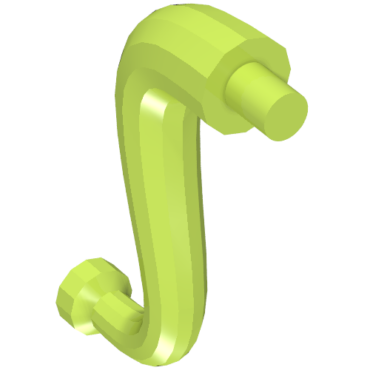 43892 - Elephant Tail / Trunk with Bar End - Short Curved Tip
