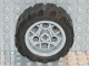 44292c01 - Wheel 30.4mm D. x 20mm with 3 Pin Holes with Black Tire 43.2 x 22 H (44292 / 44308)