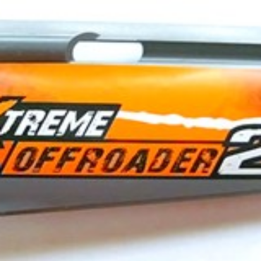 44350pb016 - Technic, Panel Fairing #20 Large Long, Small Hole, Side A with 'EXTREME OFFROADER 2' Pattern (Sticker) - Set 8297