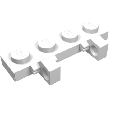 44568 - Hinge Plate 1 x 4 Locking Dual 1 Finger on Side