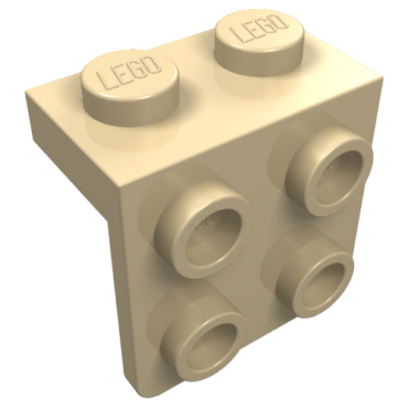 44728 - Bracket 1 x 2 - 2 x 2