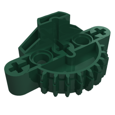 44810 - Bionicle Matoran Torso, Gear 9 Tooth with 3 Axle Holes and 2 Pin Holes