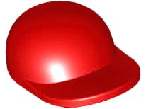 4485b - Minifigure, Headgear Cap - Short Curved Bill