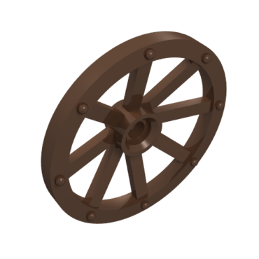 4489a - Wheel Wagon Large 33mm D., Hole Round for Wheels Holder Pin
