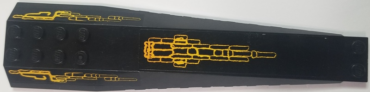 45301pb012 - Wedge 16 x 4 Triple Curved with Reinforcements with Atlantis Pattern (Sticker) - Set 8058