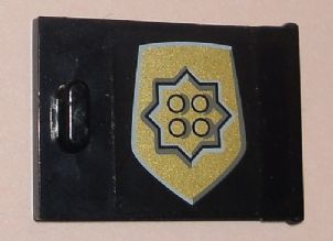 4533pb010 - Container, Cupboard 2 x 3 x 2 Door with World City Gold Police Badge Pattern (Sticker) - Set 7033