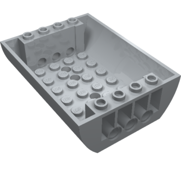 45410 - Slope, Curved 6 x 8 x 2 Inverted Double