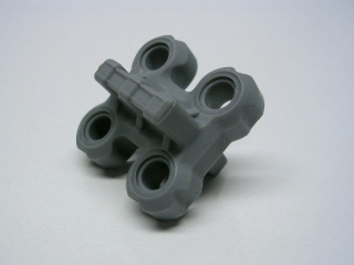 45573 - Technic, Spike Connector Flexible with Four Holes, Raised Center