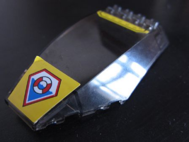 45705pb014 - Windscreen 10 x 6 x 2 Curved with Coast Guard Logo and Bolts Pattern (Stickers) - Set 7044