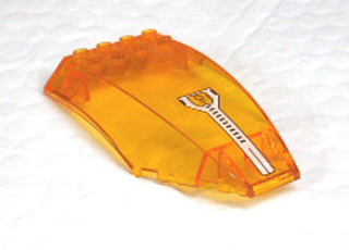 45705pb016 - Windscreen 10 x 6 x 2 Curved with Instrument Pattern (Sticker) - Sets 7644 / 7692