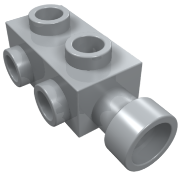 4595 - Brick, Modified 1 x 2 x 2/3 with Studs on Sides and Extended Stud Receptacle