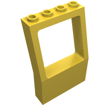 4608 - Fabuland Window 2 x 4 x 5 with Square Top