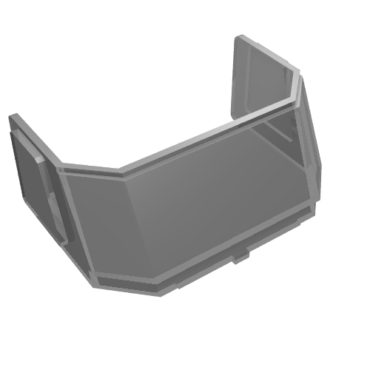 46103 - Glass for Windscreen 4 x 6 x 4 Cab with Hinge