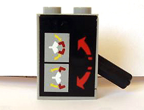 4694c01pb01 - Pneumatic Switch with Top Studs with Grabber Lever Control Pattern (Sticker) - Set 8443