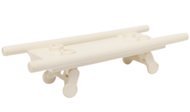 4714c01 - Minifigure, Utensil Stretcher with Wheels (4714 / 4715)