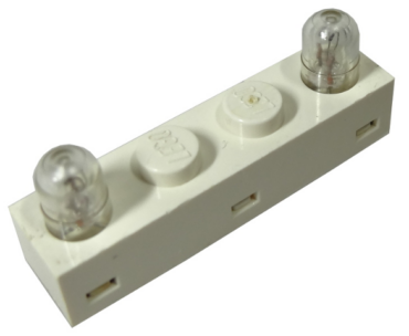 4771c01 - Electric, Light Brick 1 x 4 with 2 Lamps on Top