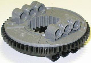 48452cx1 - Technic Turntable 56 Tooth with Black Top (48452 / 48168)