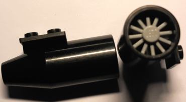 4868bc01 - Engine, Smooth Large, 2 x 2 Thin Top Plate with Light Bluish Gray Center (4868b / 4869)
