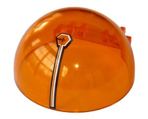 50747pb04 - Windscreen 6 x 6 x 3 Canopy Half Sphere with Dual 2 Fingers with Black and White Target and Lines Pattern (Sticker) - Set 7694