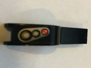 50947pb029R - Vehicle, Mudguard 1 x 4 1/2 with Headlights Pattern Model Right Side (Sticker) - Set 8132