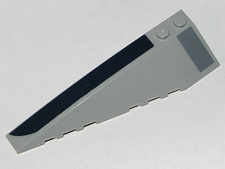 50955pb002 - Wedge 10 x 3 Left with Dark Blue and Dark Bluish Gray Boxes Pattern (Stickers) - Set 8036