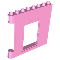 51261 - Duplo Wall 1 x 8 x 6 Hinge on Left with Door Opening