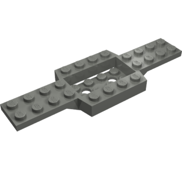 52036 - Vehicle, Base 4 x 12 x 3/4 with 4 x 2 Recessed Center with Smooth Underside