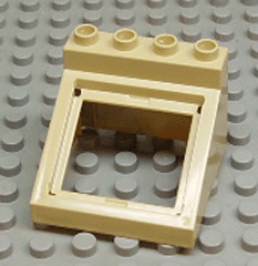 52064 - Duplo, Furniture Cabinet Top 4 x 4 x 2 1/2 Sloped with Opening