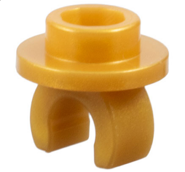 5264 - Plate, Round 1 x 1 with Clip on Bottom