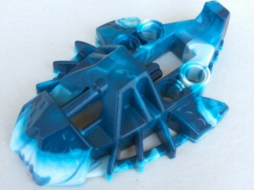 53549pb01 - Bionicle Foot Toa Inika Elliptical with Marbled White Pattern