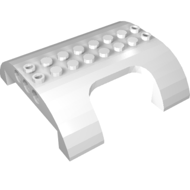 54096 - Slope, Curved 8 x 8 x 2 Double with Cutout