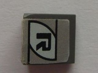 54200pb022 - Slope 30 1 x 1 x 2/3 with Black 'R' Pattern (Sticker) - Set 8647