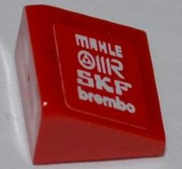 54200pb038L - Slope 30 1 x 1 x 2/3 with 'MAHLE', 'OMR', 'SKF' and 'brembo' Pattern Model Left Side (Sticker) - Set 8123